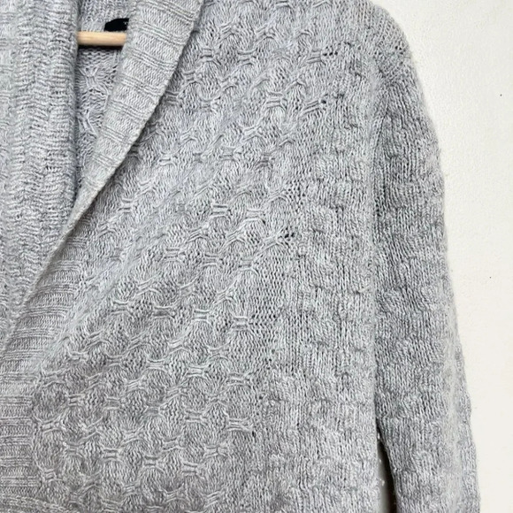 Talula Womens XXS Nubby Textured Popcorn Knit Open  Front Shawl Cardigan Sweater - Picture 8 of 11